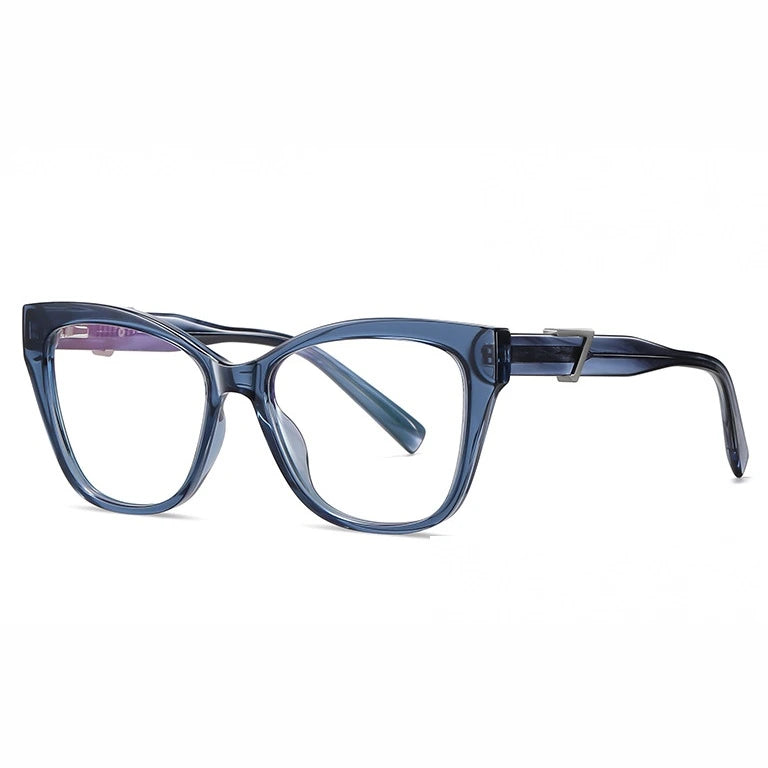 Kansept Women's Full Rim Cat Eye Acetate Tr 90 Reading Glasses K909 - BC909C4 / CHINA / -400