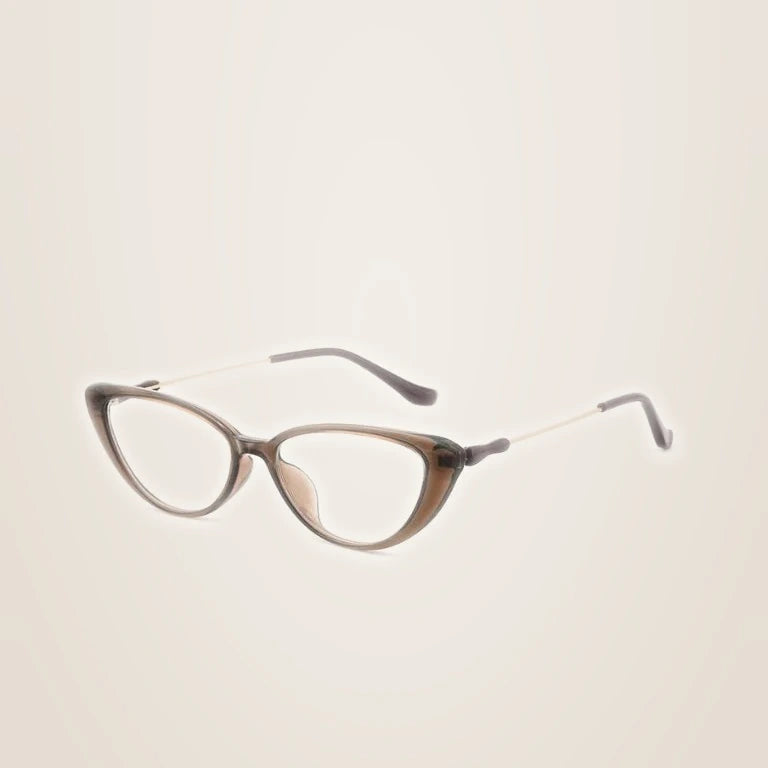 Kansept Women's Full Rim Cat Eye Tr 90 Titanium Reading Glasses 72383 - 72383 BROWN / CHINA / 0