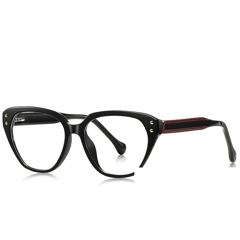 Kansept Women's Full Rim Flat Top Tr 90 Titainum Reading Glasses 78101 - LS101-C1 / +300