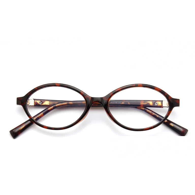 Kansept Women's Full Rim Oval Acetate Reading Glasses 75691 - TB5691-C2 / +300