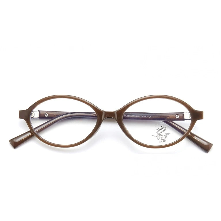 Kansept Women's Full Rim Oval Acetate Reading Glasses 75691 - TB5691-C3 / +50