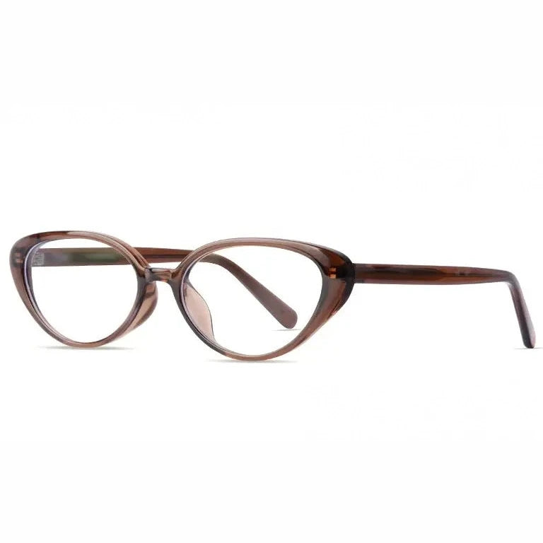 Kansept Women's Full Rim Oval Cat Eye Tr 90 Reading Glasses 455836 - TB5836 BROWN / -300