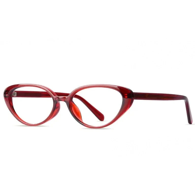 Kansept Women's Full Rim Oval Cat Eye Tr 90 Reading Glasses 455836 - TB5836 RED / +50