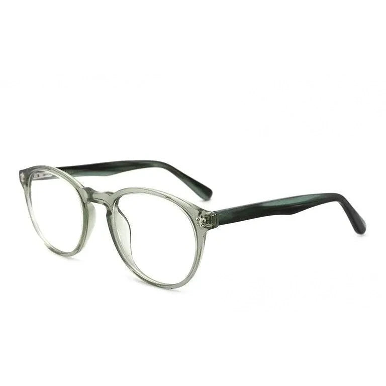 Kansept Women's Full Rim Round Injection Acetate Frame Eyeglasses Fg6003 - green