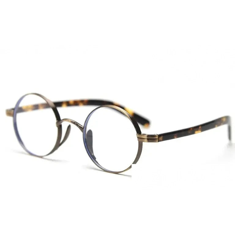 Kansept Women's Full Rim Round Tr 90 Alloy Reading Glasses 400235 - 00235 BRONZE DEMI / +150