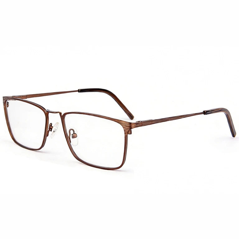 Kansept Women's Full Rim Square Metal Frames 900100 - MT9001C1 BROWN