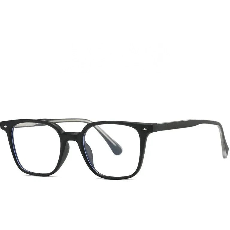 Kocolior 280010 Unisex Full Rim Oval Square Tr 90 Alloy Frames - Black