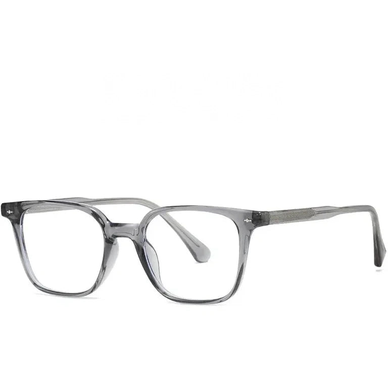 Kocolior 280010 Unisex Full Rim Oval Square Tr 90 Alloy Frames - Gray