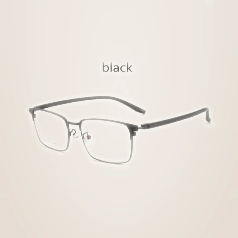 Kocolior Men's Full Rim Square Acetate Alloy Hyperopic Reading Glasses 2017 - Black / 0