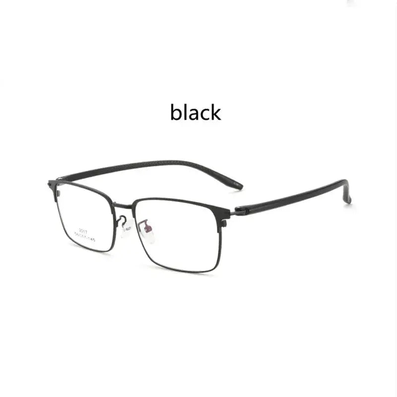Kocolior Men's Full Rim Square Acetate Alloy Hyperopic Reading Glasses 2017 - Black
