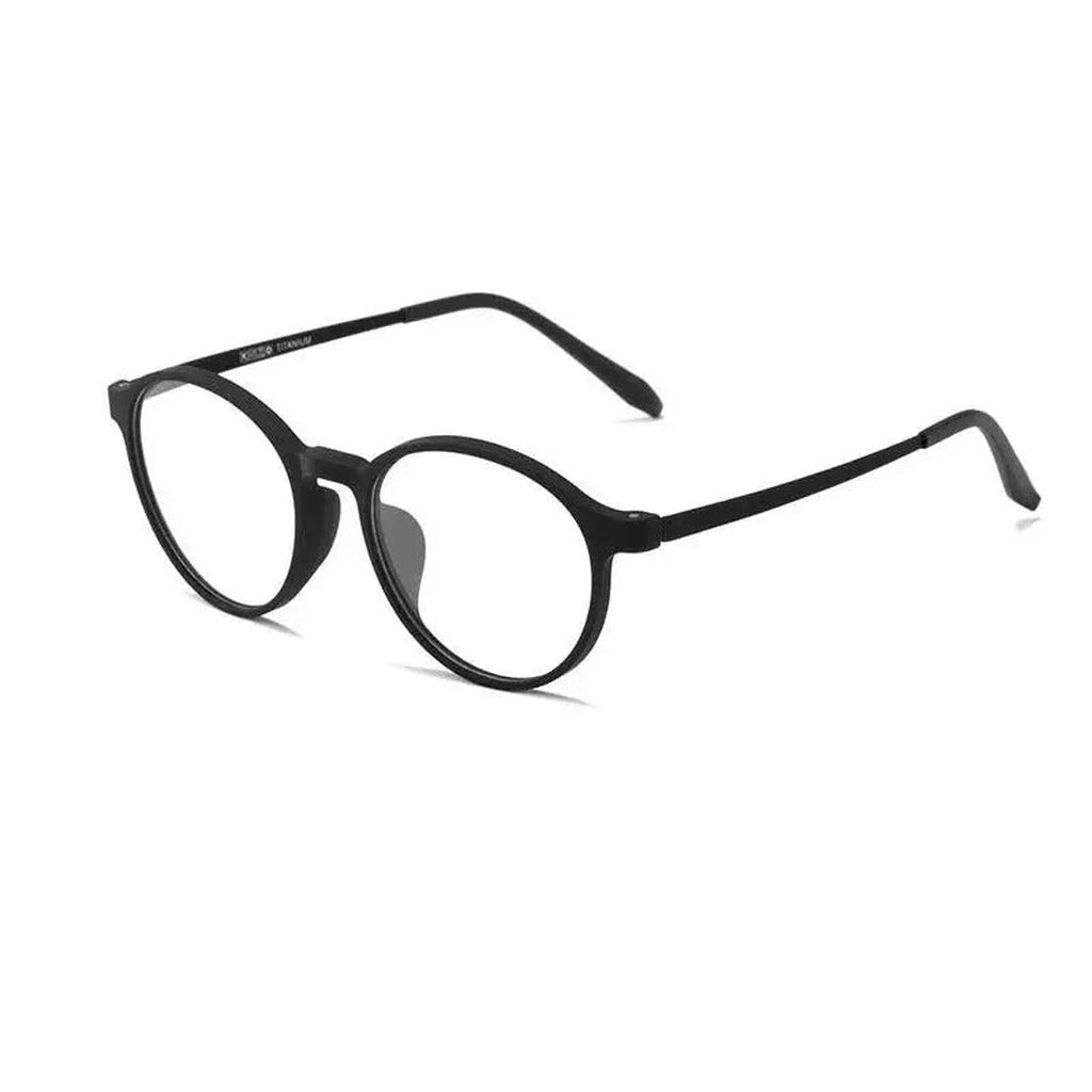 Kocolior Unisex Full Rim Round Rubber Titanium Hyperopic Reading — view 1 | Kocolior at FuzWeb