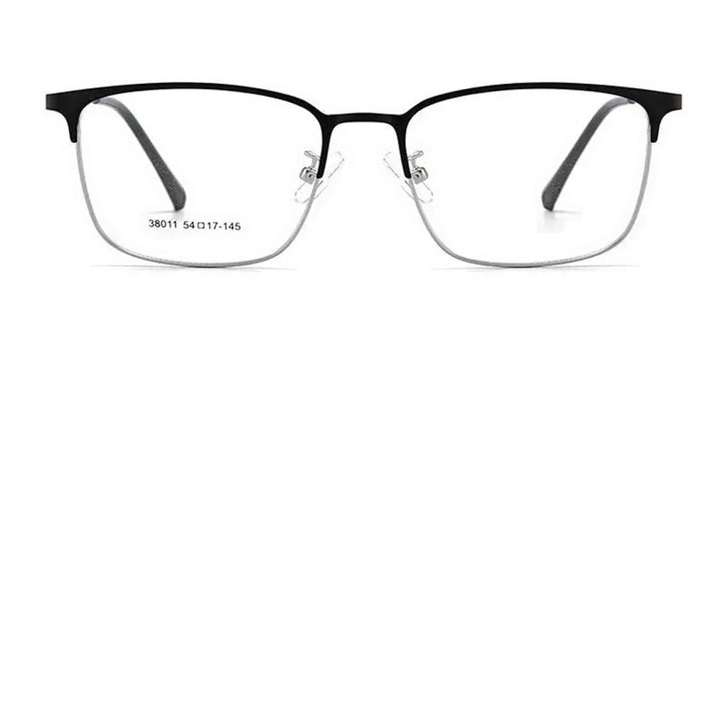 Kocolior Unisex Full Rim Square Alloy Hyperopic Reading Glasses 3 — view 2 | Kocolior at FuzWeb
