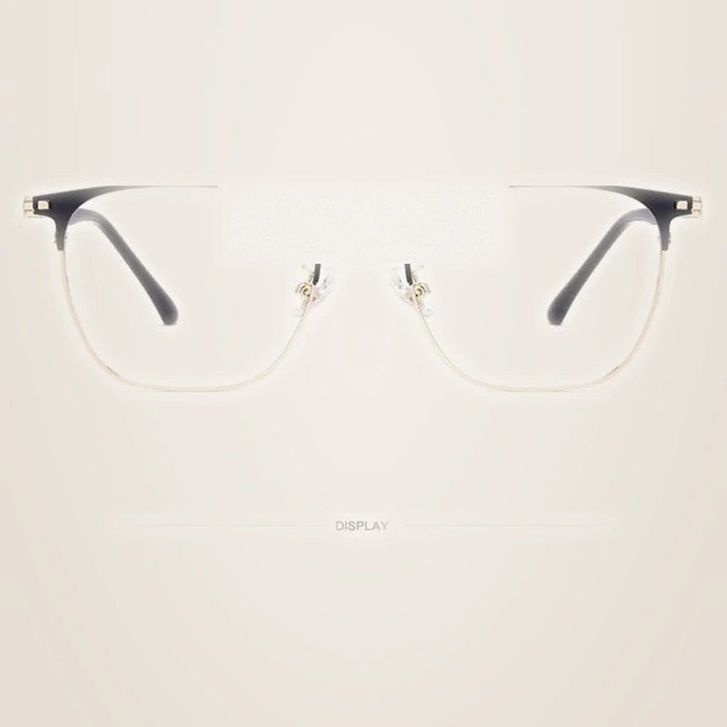 Kocolior Unisex Full Rim Square Titanium Alloy Hyperopic Reading — view 2 | Kocolior at FuzWeb