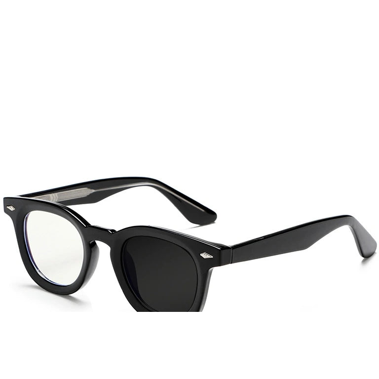 Kocolior Unisex Full Rim Square Tr 90 Alloy Photochromic Reading Glasses 682530 - PHOTO Black / Myopia-425