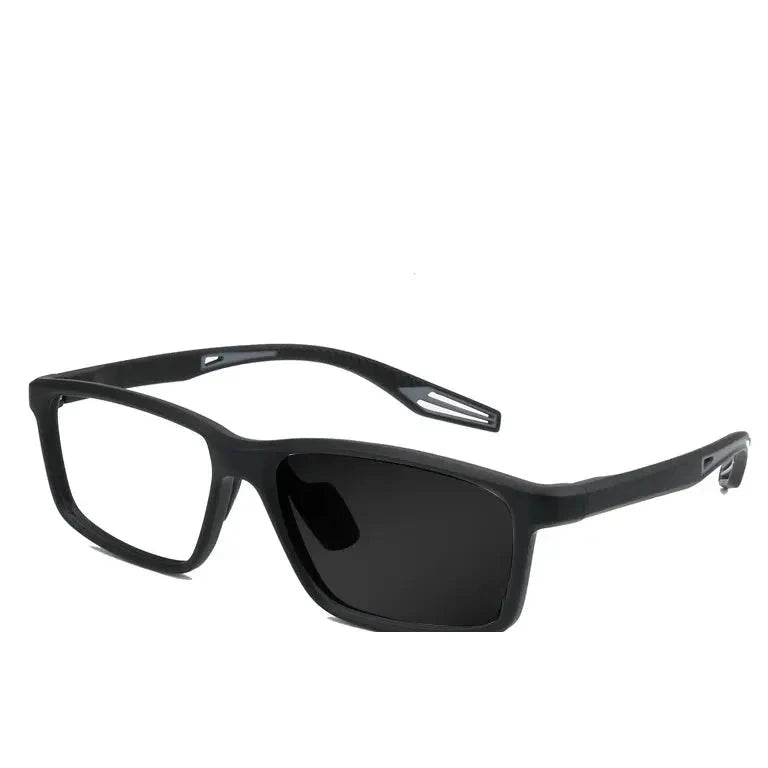 Kocolior Unisex Full Rim Square Tr 90 Photochromic Reading Glasses 725510 - PHOTO Gray / Myopia-175