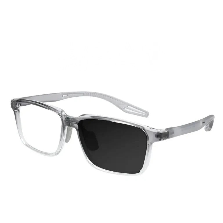 Kocolior Unisex Full Rim Square Tr 90 Photochromic Reading Glasses 725507 - PHOTO Gray TRANS / Myopia-475