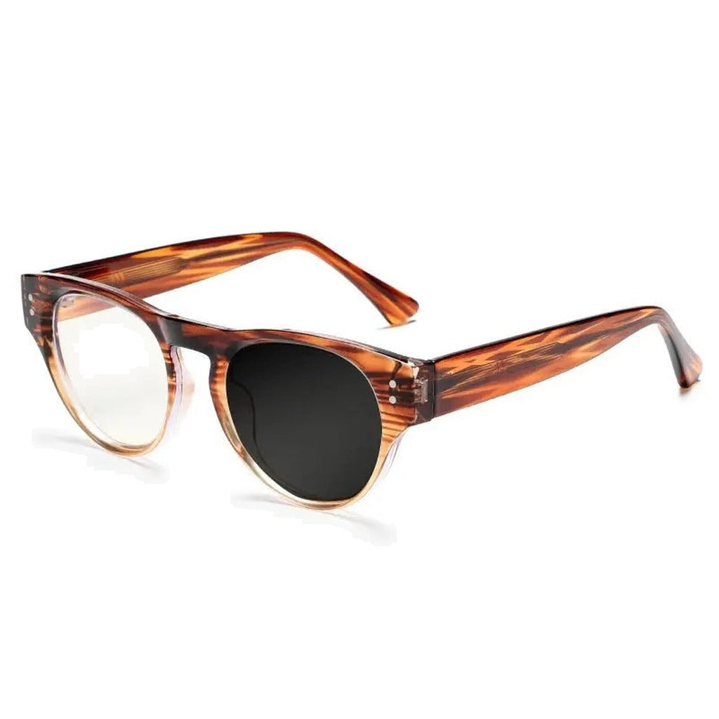 Kocolior Women's Full Rim Round Acetate Alloy Photochromic Readin — view 1 | Kocolior at FuzWeb