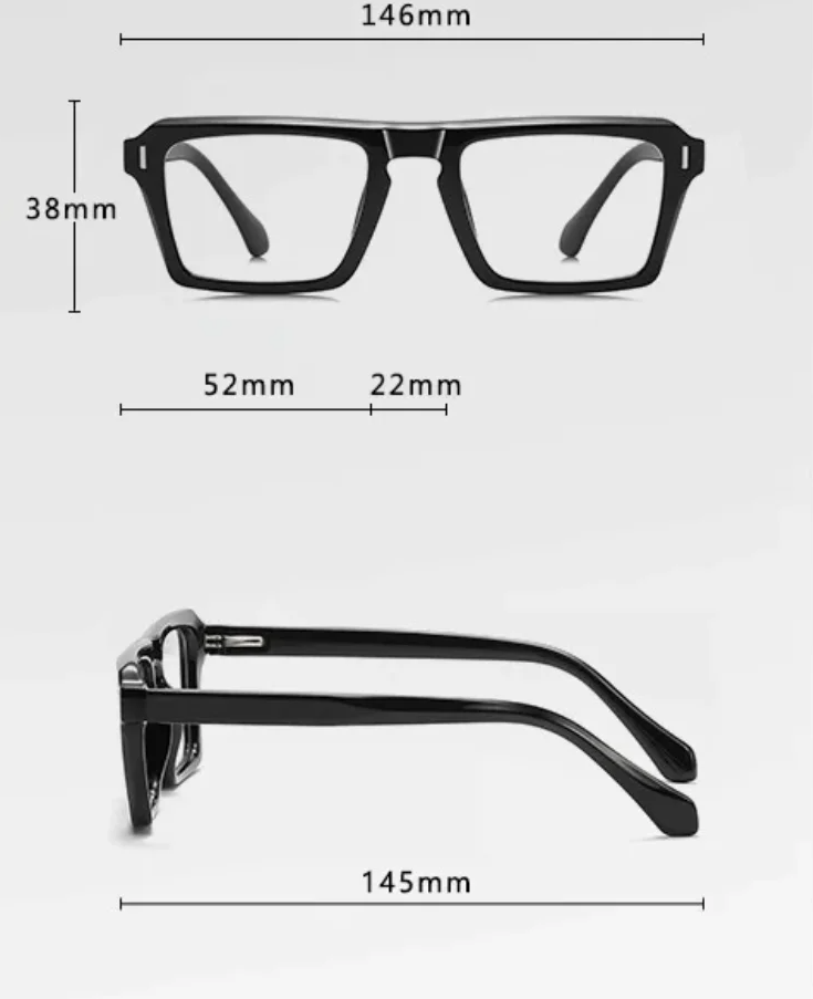 Kocolior Unisex Full Rim Square Brow Line Acetate Photochromic Reading Glasses 511049