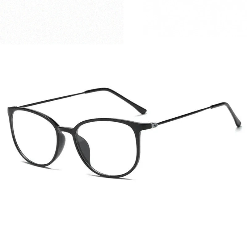 Kottdo Unissex Full Rim Square Polycarbonate Eyeglasses K872 - bright black