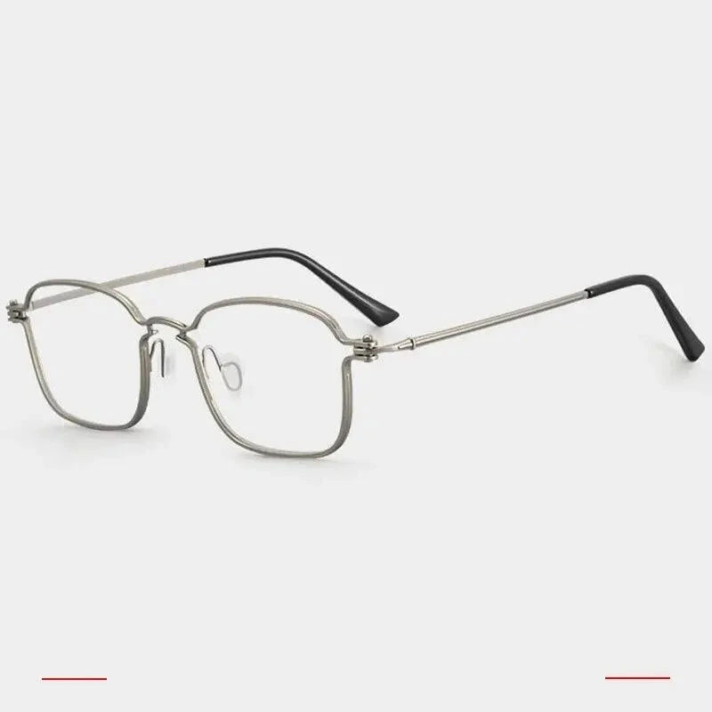 Krasivyy Men's Full Rim Square Titanium Eyeglasses Rlt5898 - Gun / CN