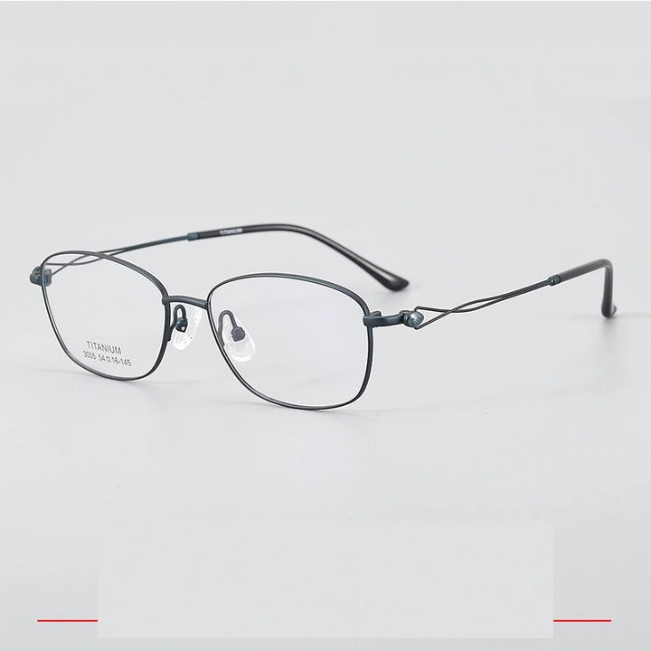 Krasivyy Unisex Full Rim Oval Square Titanium Eyeglasses 33005 - Matt Blue / CN