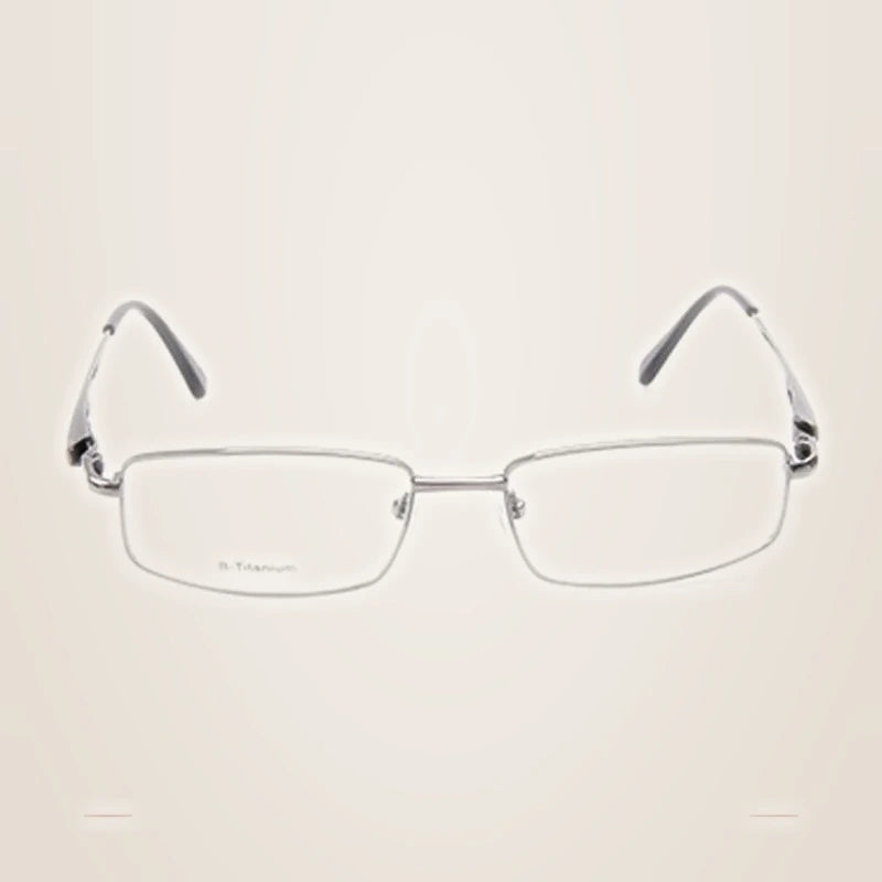 Krasivyy Unisex Full Rim Polygon Square Titanium Eyeglasses 414755 - Gun