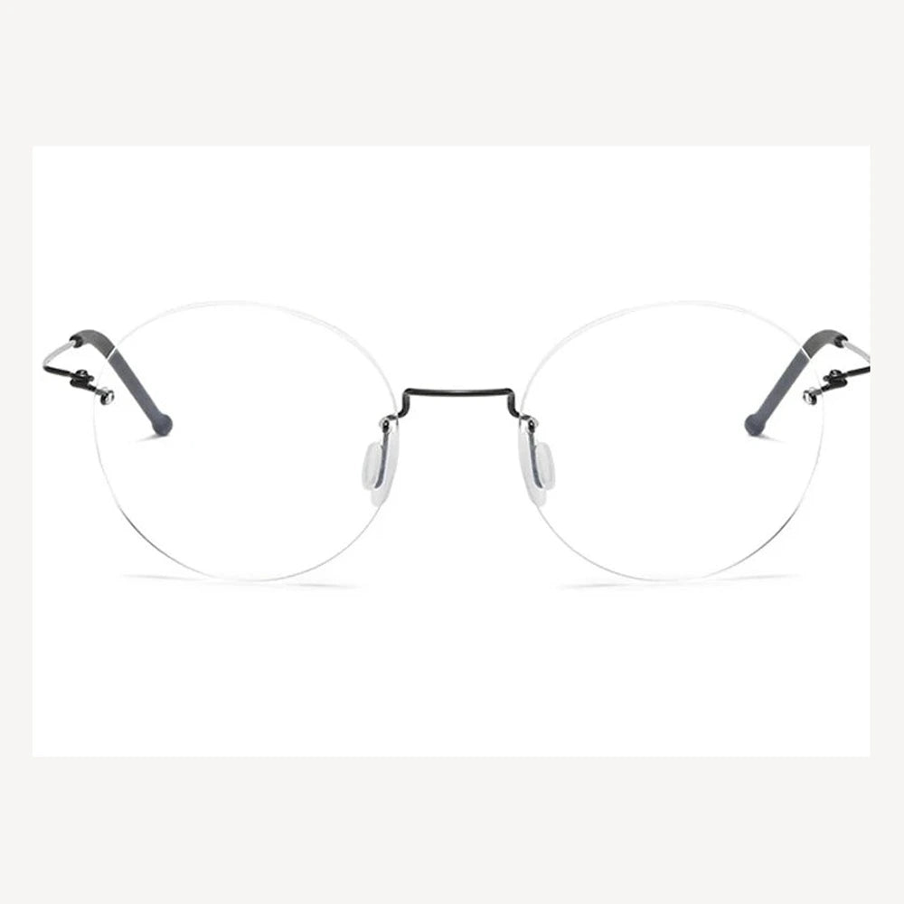 Krasivyy Unisex Full Rim Round Titanium Prescription Eyeglasses ARLT5936 - Gold