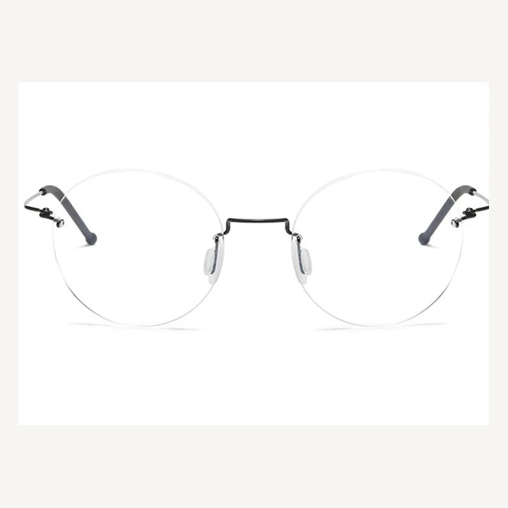 Krasivyy Unisex Full Rim Round Titanium Prescription Eyeglasses ARLT5936 - Gold