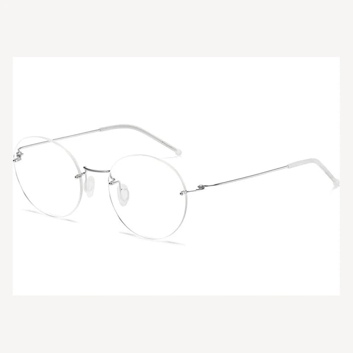Krasivyy Unisex Full Rim Round Titanium Prescription Eyeglasses ARLT5936 - Gun