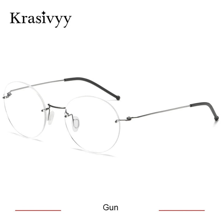 Krasivyy Unisex Full Rim Round Titanium Prescription Eyeglasses ARLT5936 - Size Chart