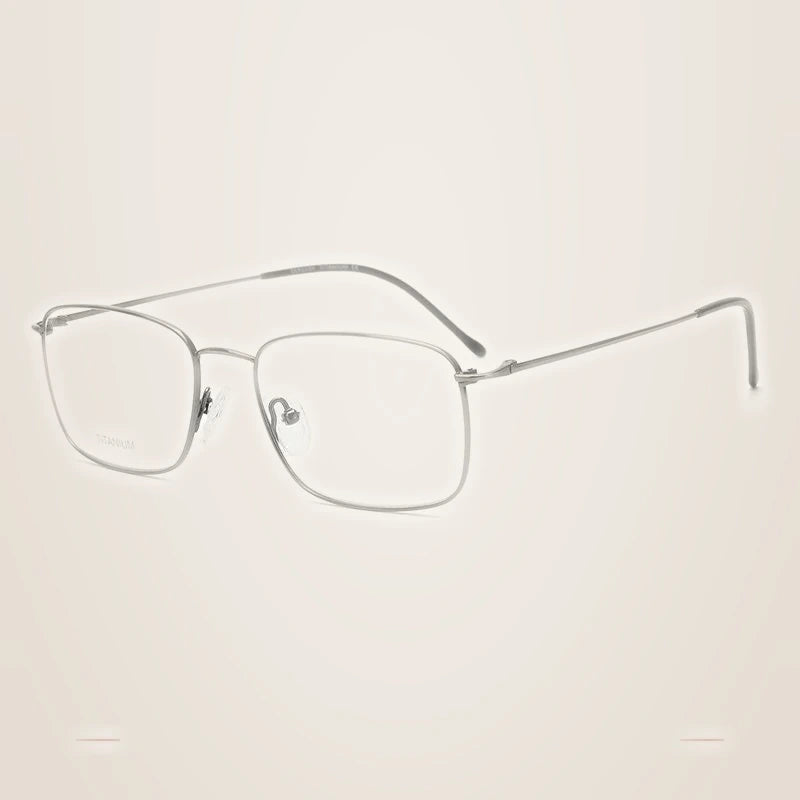 Krasivyy Unisex Full Rim Square Titanium Eyeglasses 316047 - Bright Gun