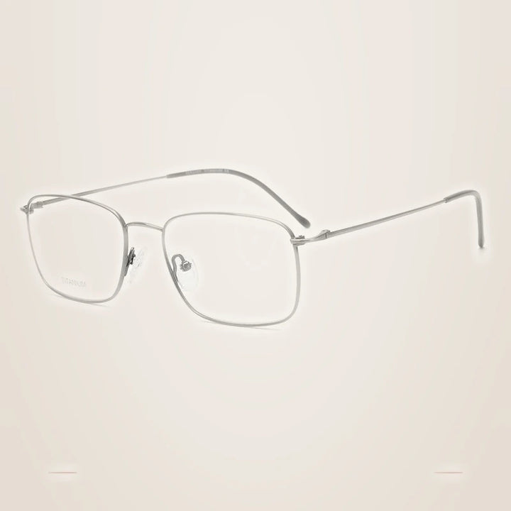 Krasivyy Unisex Full Rim Square Titanium Eyeglasses 316047 - Bright Gun