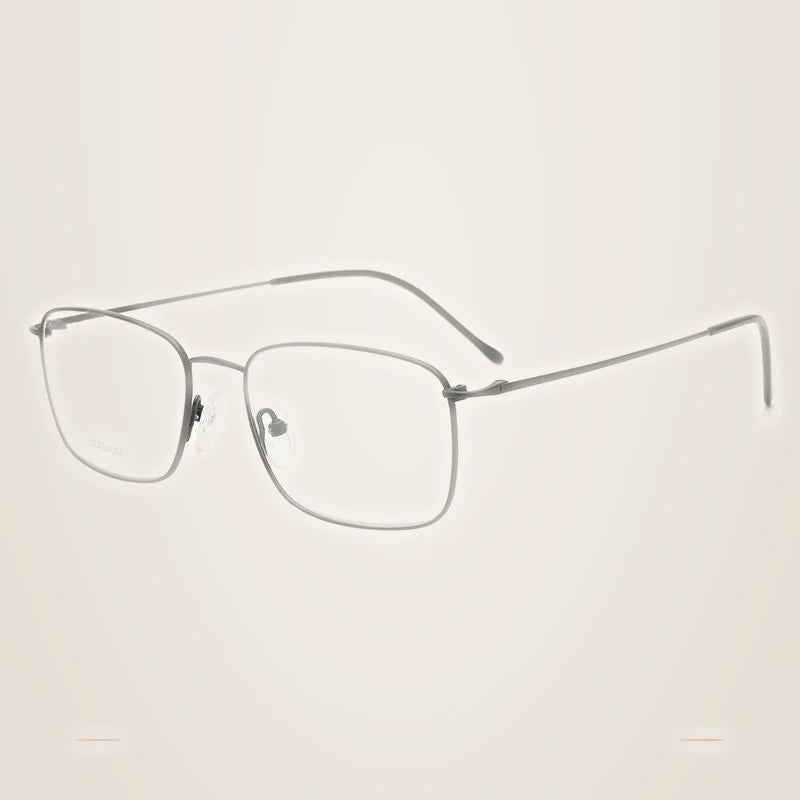 Krasivyy Unisex Full Rim Square Titanium Eyeglasses 316047 - Matt Black