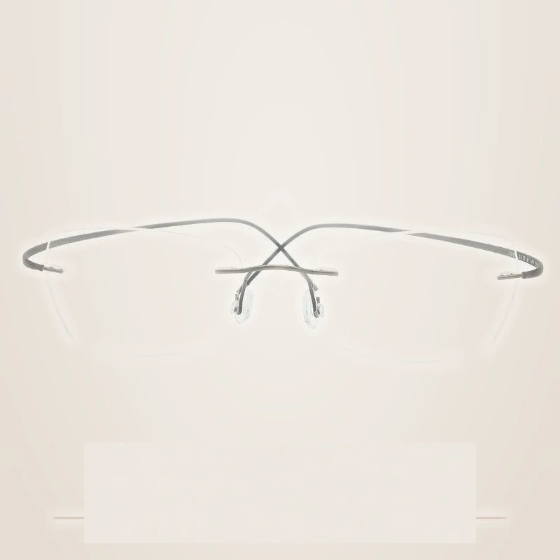 Krasivyy Unisex Rimless Square Oval Eyeglasses Kr6015 - Bright Brown