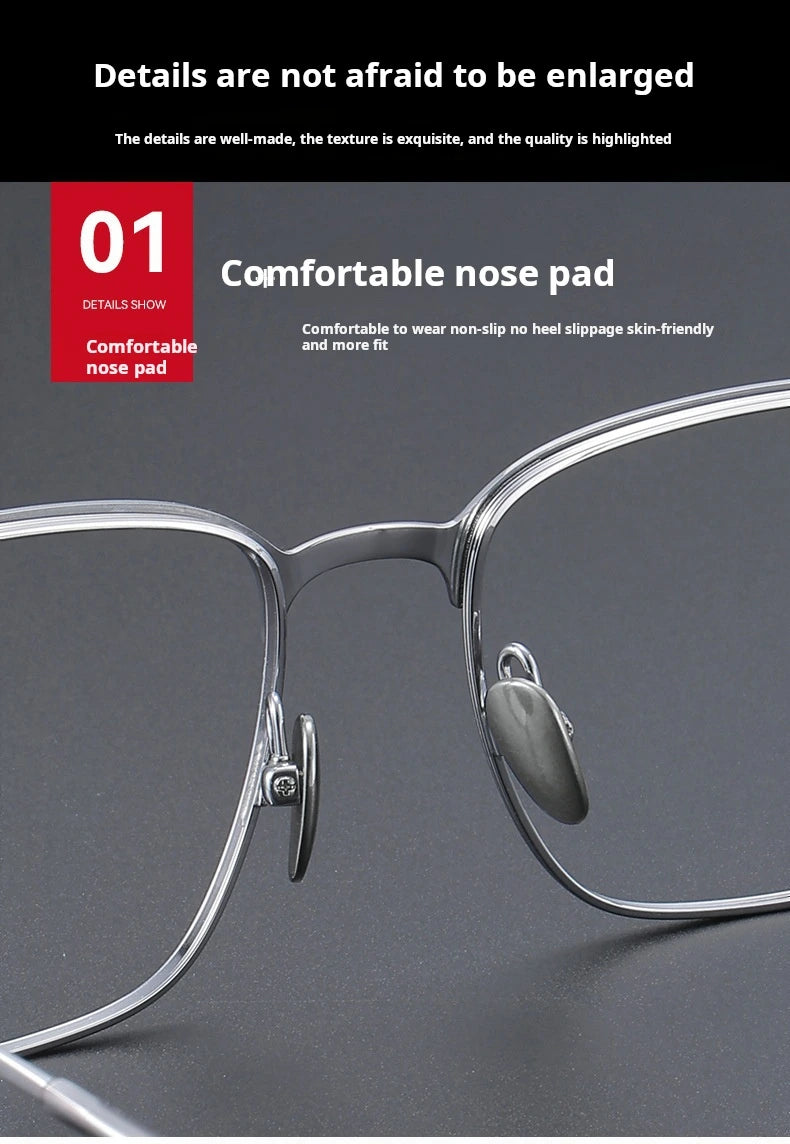 Momoja Unisex Full Rim Big Square Tr 90 Titanium Eyeglasses 770806 - Size Chart
