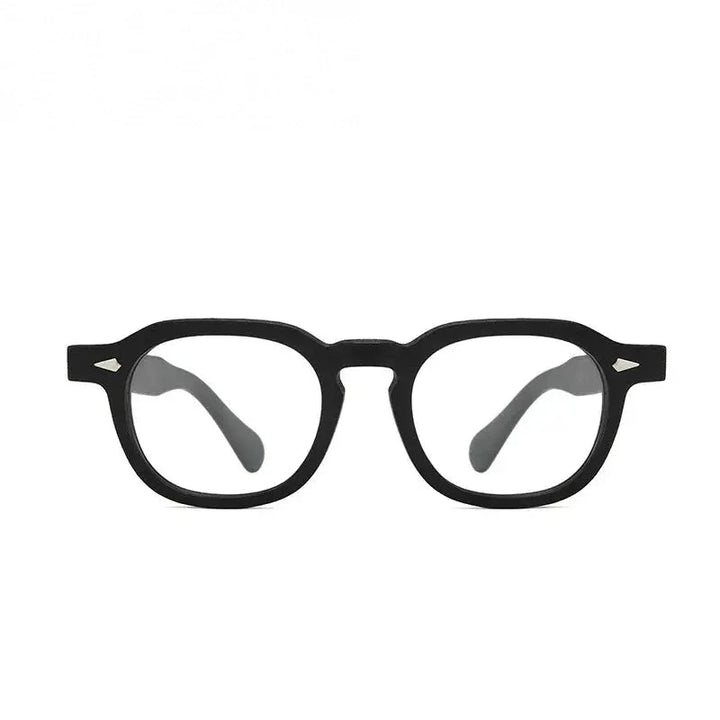 Momoja Unisex Full Rim Flat Top Square Acetate Eyeglasses 78183 - C10
