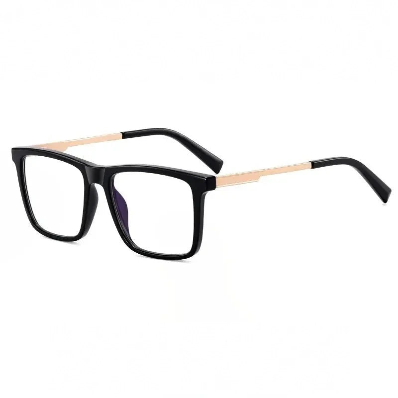 Momoja Unisex Full Rim Square Tr 90 Alloy Eyeglasses 93550 - C1