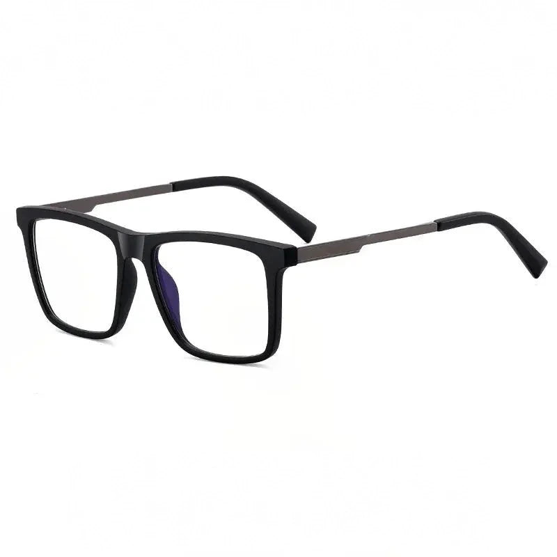Momoja Unisex Full Rim Square Tr 90 Alloy Eyeglasses 93550 - C2