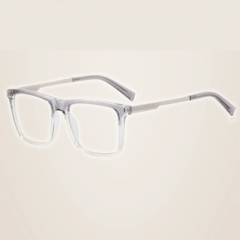 Momoja Unisex Full Rim Square Tr 90 Alloy Eyeglasses 93550 - C4