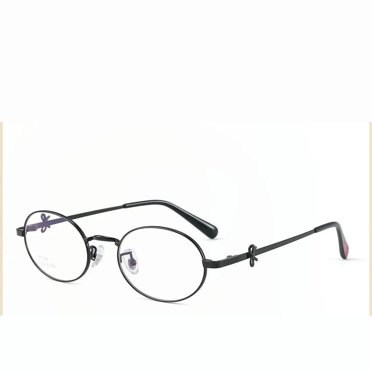 Momoja Women's Full Rim Oval Round Alloy Eyeglasses 72164 - Black