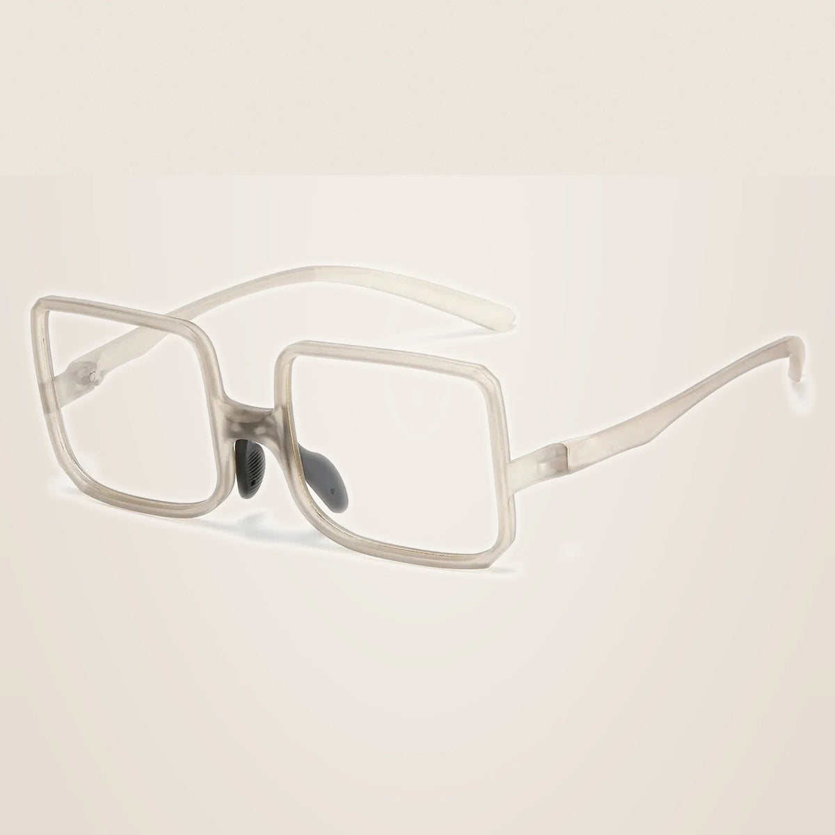 Momoja Women's Full Rim Square Tr 90 Billiard Eyeglasses 72161 - Transparent Gray