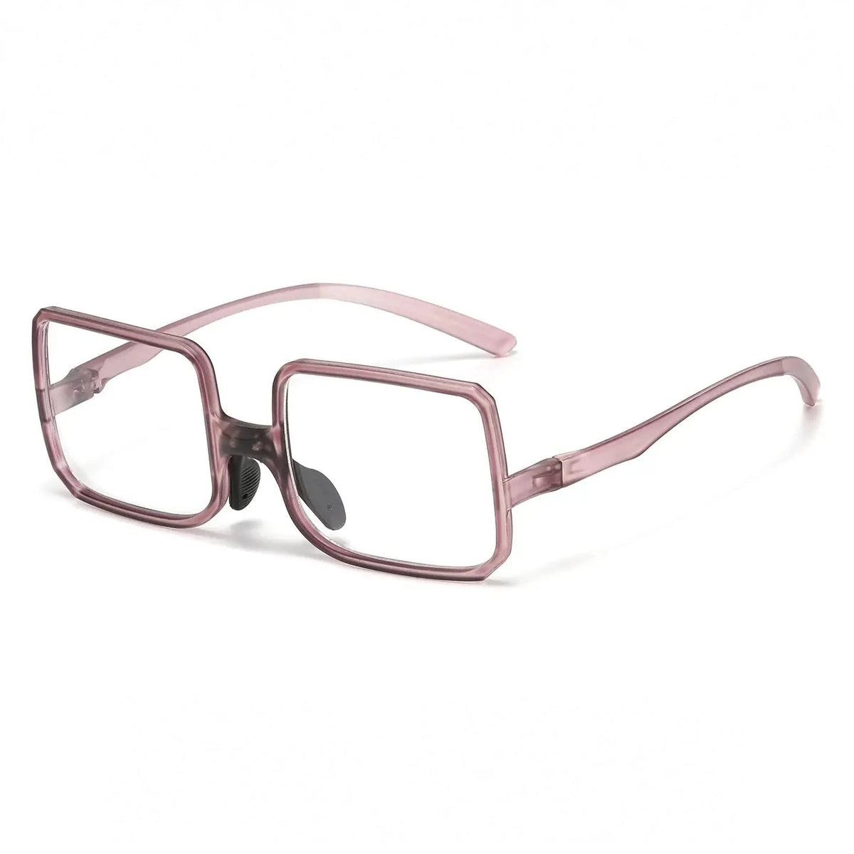 Momoja Women's Full Rim Square Tr 90 Billiard Eyeglasses 72161 - Transparent Purple