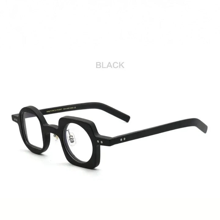 Muzz Unisex Full Rim Square Round Acetate Eyeglasses 512590 - C1
