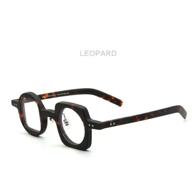 Muzz Unisex Full Rim Square Round Acetate Eyeglasses 512590 - C2