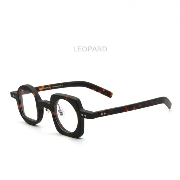 Muzz Unisex Full Rim Square Round Acetate Eyeglasses 512590 - C2