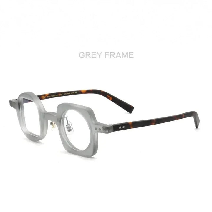 Muzz Unisex Full Rim Square Round Acetate Eyeglasses 512590 - C3