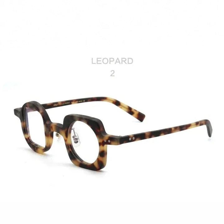Muzz Unisex Full Rim Square Round Acetate Eyeglasses 512590 - C4