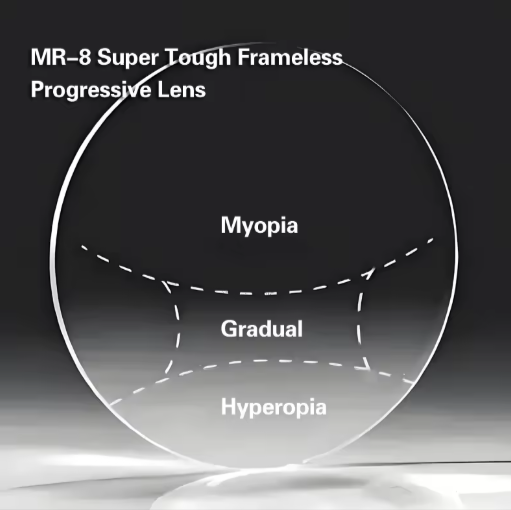 Muzz MR Series Progressive Clear HD Lenses