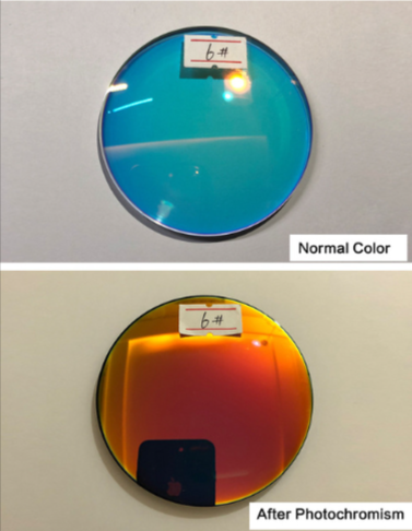 Muzz 1.56 Index Aspheric Single Vision Photochromic Polarized Lenses Lenses Muzz Lenses Myopic 6  Blue /Mirror Red-Orange  