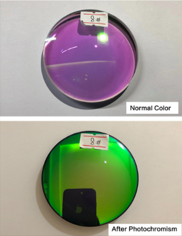 Muzz 1.56 Index Aspheric Single Vision Photochromic Polarized Lenses Lenses Muzz Lenses Myopic 8 Purple/Mirror Green  